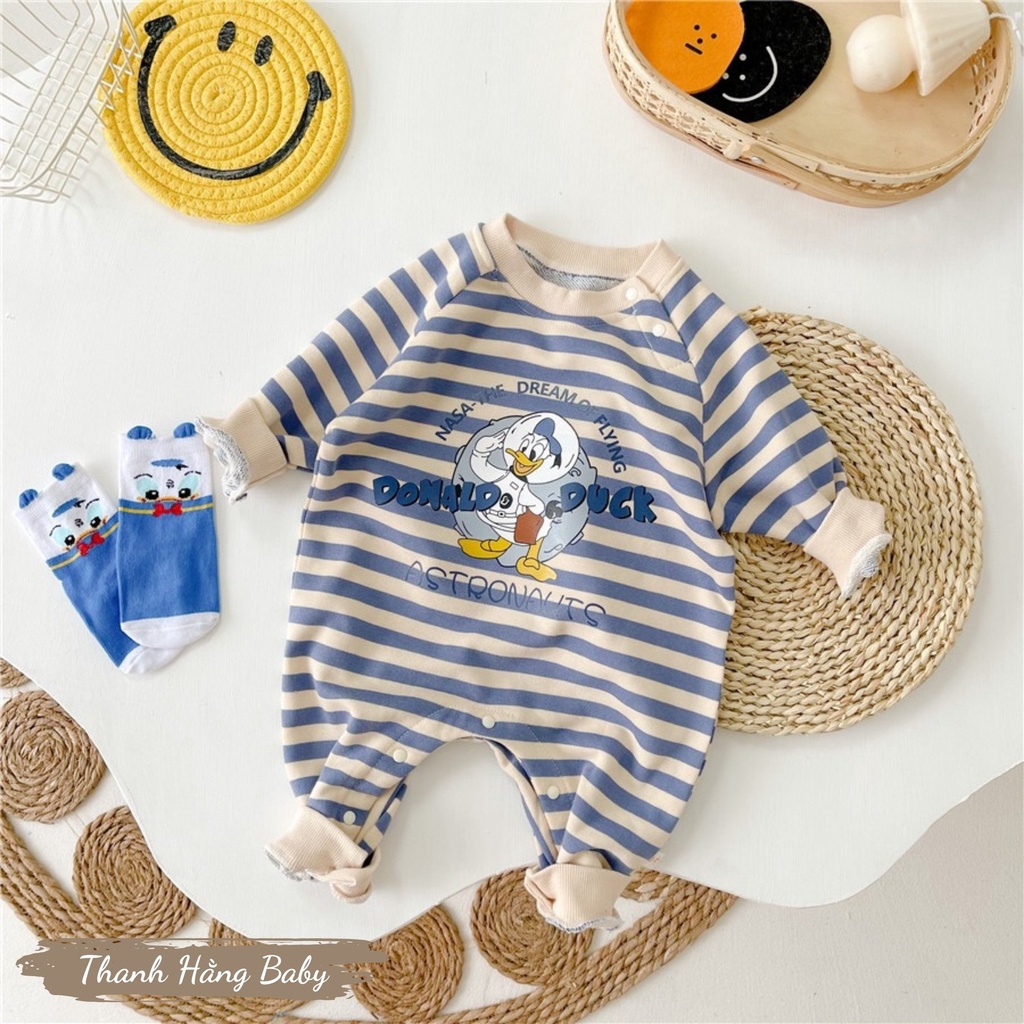 Body Dài Tay Cho Bé, Body Sleepsuit Cho Bé Sơ Sinh Thanh Hằng Baby 5 - 13 Kg