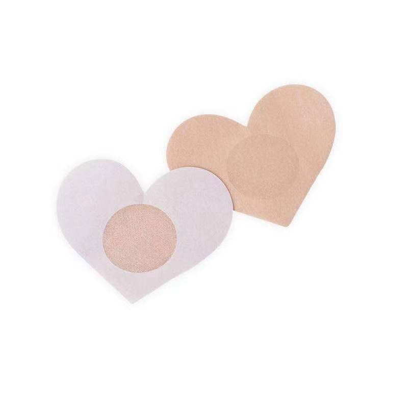 XIXI Set 5 Cặp Miếng Dán Ngực Tròn / Cánh Hoa / Trái Tim Vô Hình Tự Dính Bằng Vải Không Dệt Dùng Một