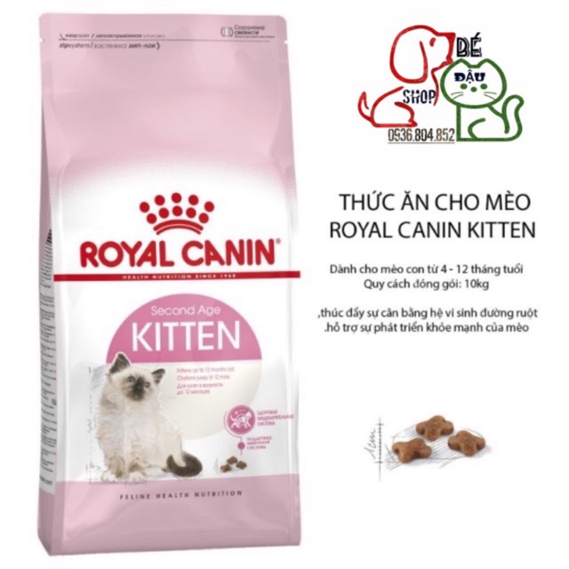 Thức Ăn Hạt Royal Canin Kitten 36 - cho mèo từ 4-12 tháng 1kg