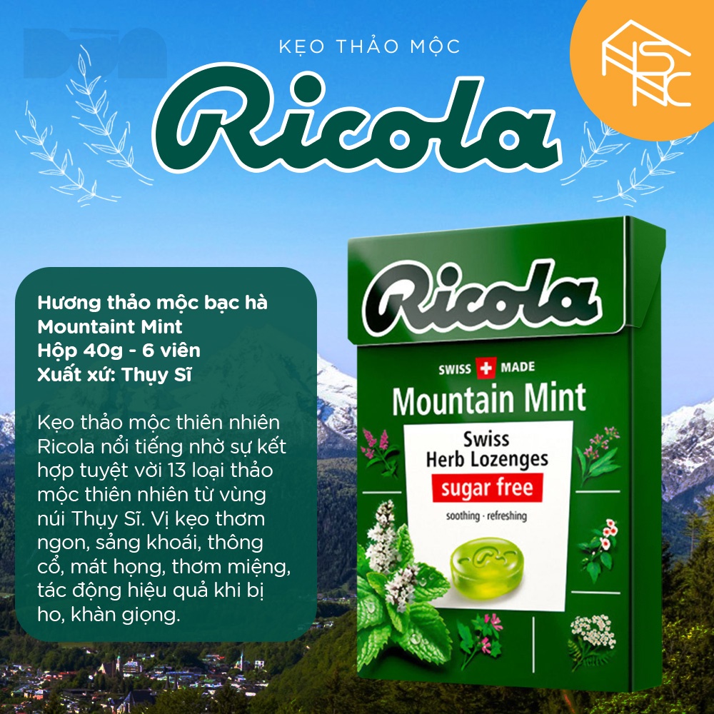 Kẹo thảo mộc Ricola 40g