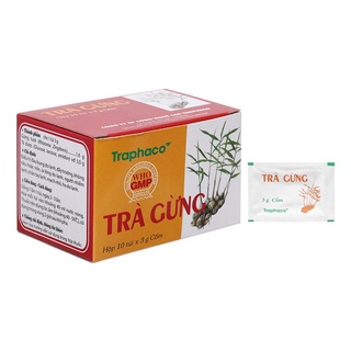 Trà Gừng Traphaco (Hộp 10 túi x 3g cốm)