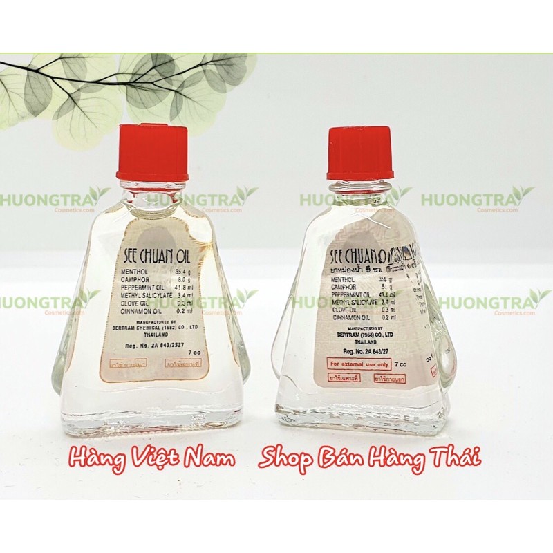 [Nhập khẩu] Dầu Gió See Chuan Oil _ Dầu Ông Già Trắng Hương Bạc Hà Siang Pure Oil Nhập Khẩu 3ml