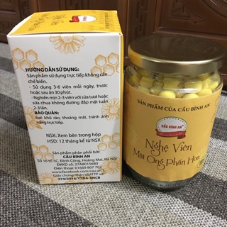 Viên nghệ mật ong phấn hoa 