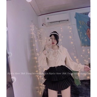 ÁO CỔ BÈO NUDE [ BIGSIZE 60-90KG]