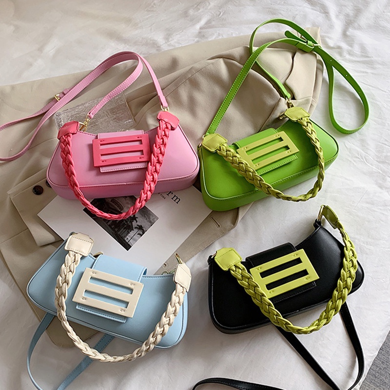 Túi đeo vai IELGY màu sắc phong cách retro thời trang trẻ trung dành cho nữ