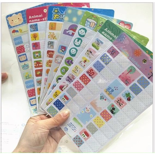Nhãn dán họ tên - name sticker