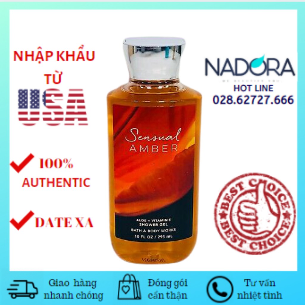 Sữa Tắm Toàn Thân Bath and Body Works - Sensual Amber Shower Gel