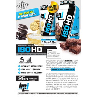 Tăng cơ ISO HD 5lbs 2kg3 Whey Isolate Cao Cấp