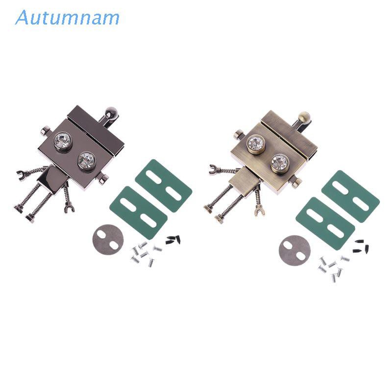 Chốt khoá vặn xoắn hình rô bốt cứng bằng kim loại phụ kiện tự làm cho túi xách/ túi đeo vai/ ví