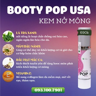 Kem nở mông Booty POP
