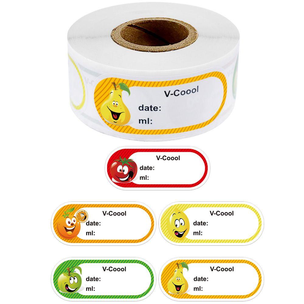 Cuộn 250 Hình Dán Trái Cây Trang Trí Bao Thư DIY