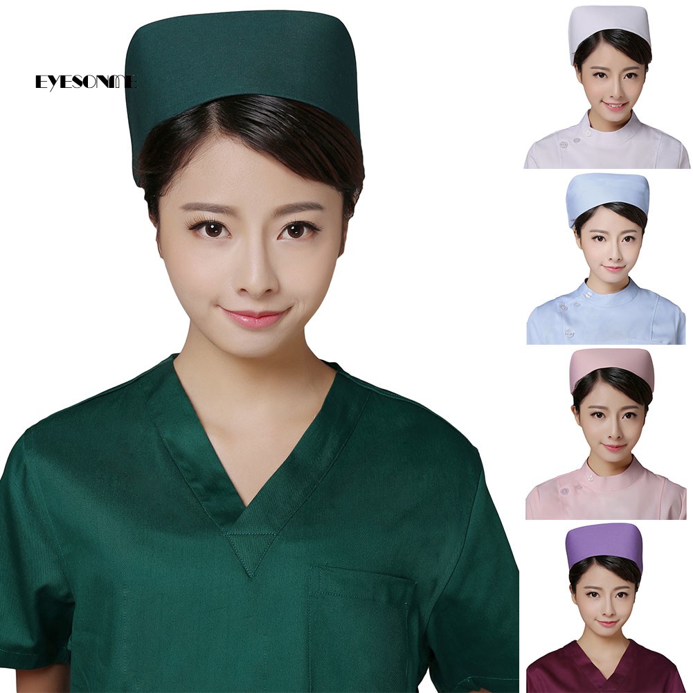 Mũ Hóa Trang Y Tá Đính Nút Cho Nữ