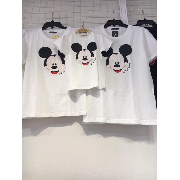Áo thun gia đình mickey dễ thương 3/4/5 người chất đẹp-familystore