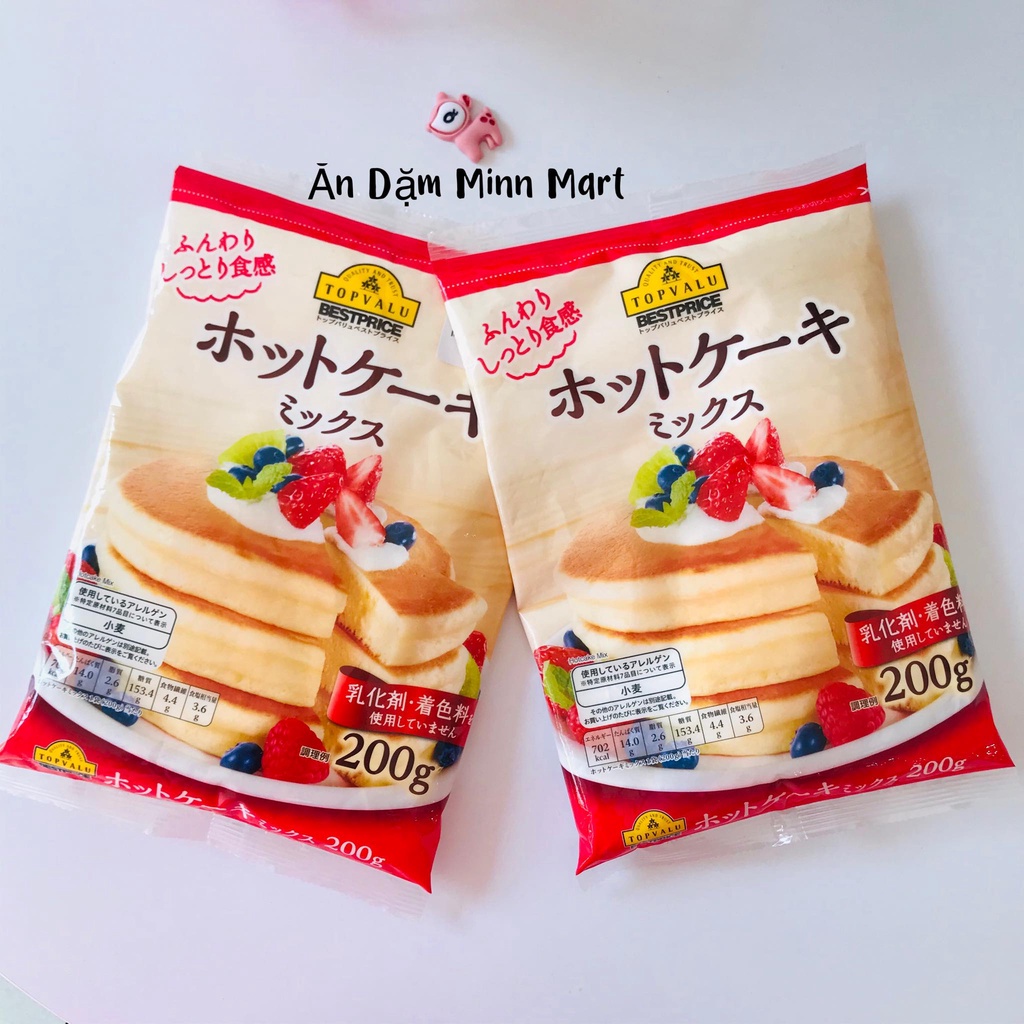 Bột làm bánh doraemon, pancake morinaga,topvalu cho bé Nhật Bản