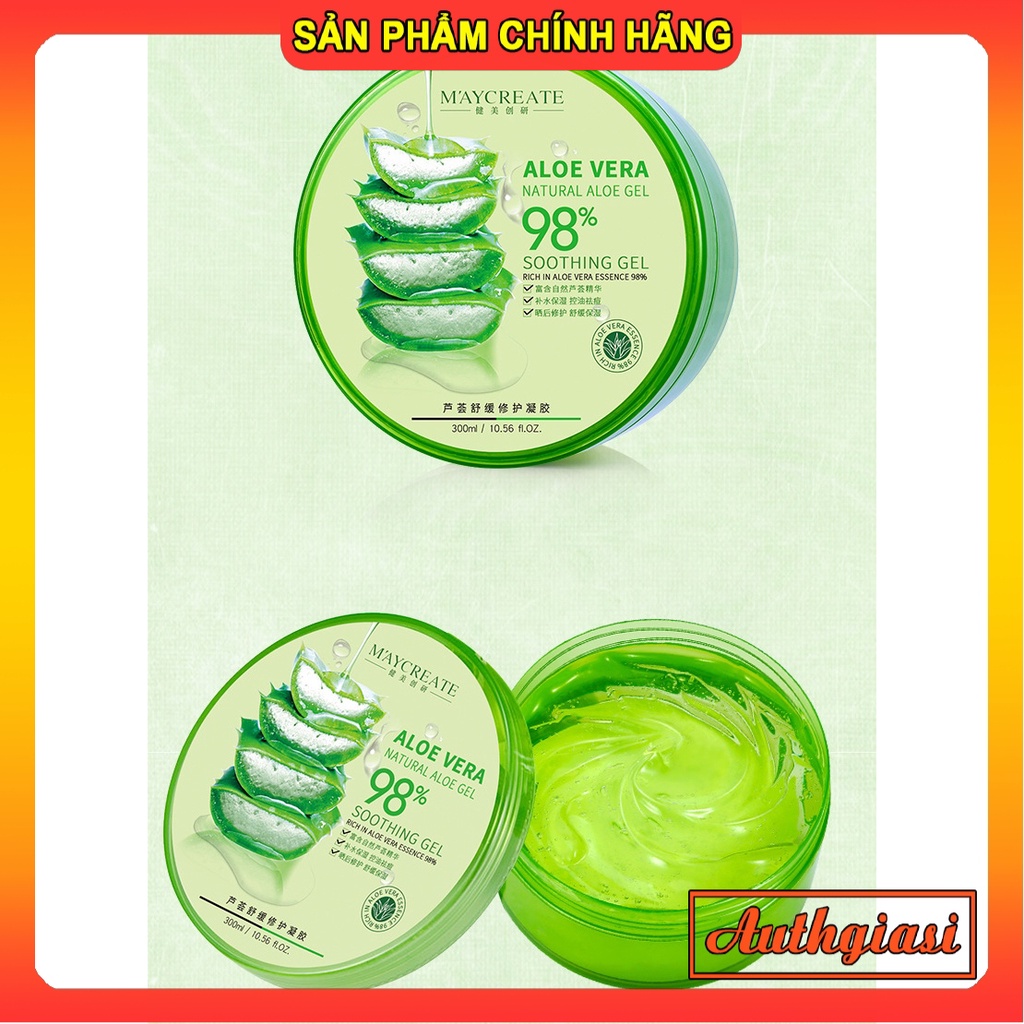 Gel Lô hội cấp ẩm Maycreate 98%