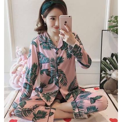 Bộ đồ ngủ tay dài thời trang dành cho nữ