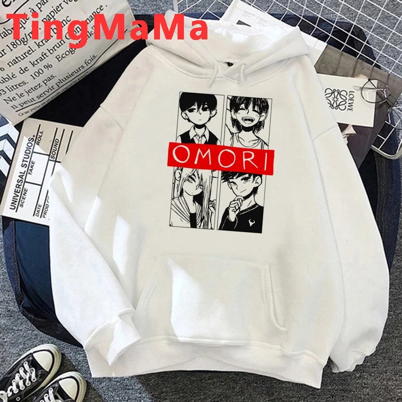 Áo hoodies in chữ Omori 2021 y2k phong cách cá tính cho nam