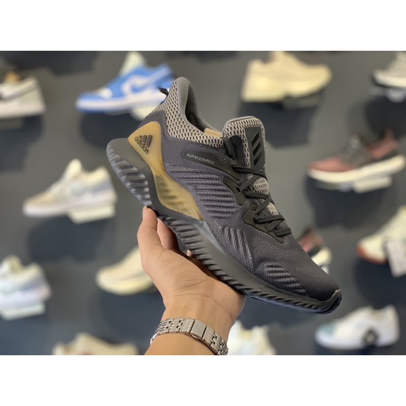 Giày thể thao/ Sneaker Alphabounce đen vàng (Full box)