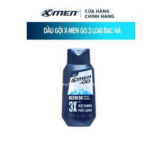 Dầu gội x-men go refresh 3 loại bạc hà 180g