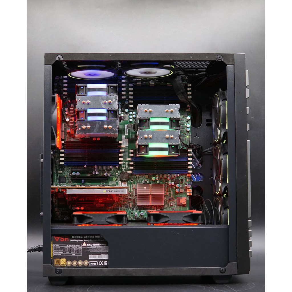 MÁY X99 T8D/ E5 2678 V3 (2 CPU) / Ram 128GB / VGA Quadro K4000