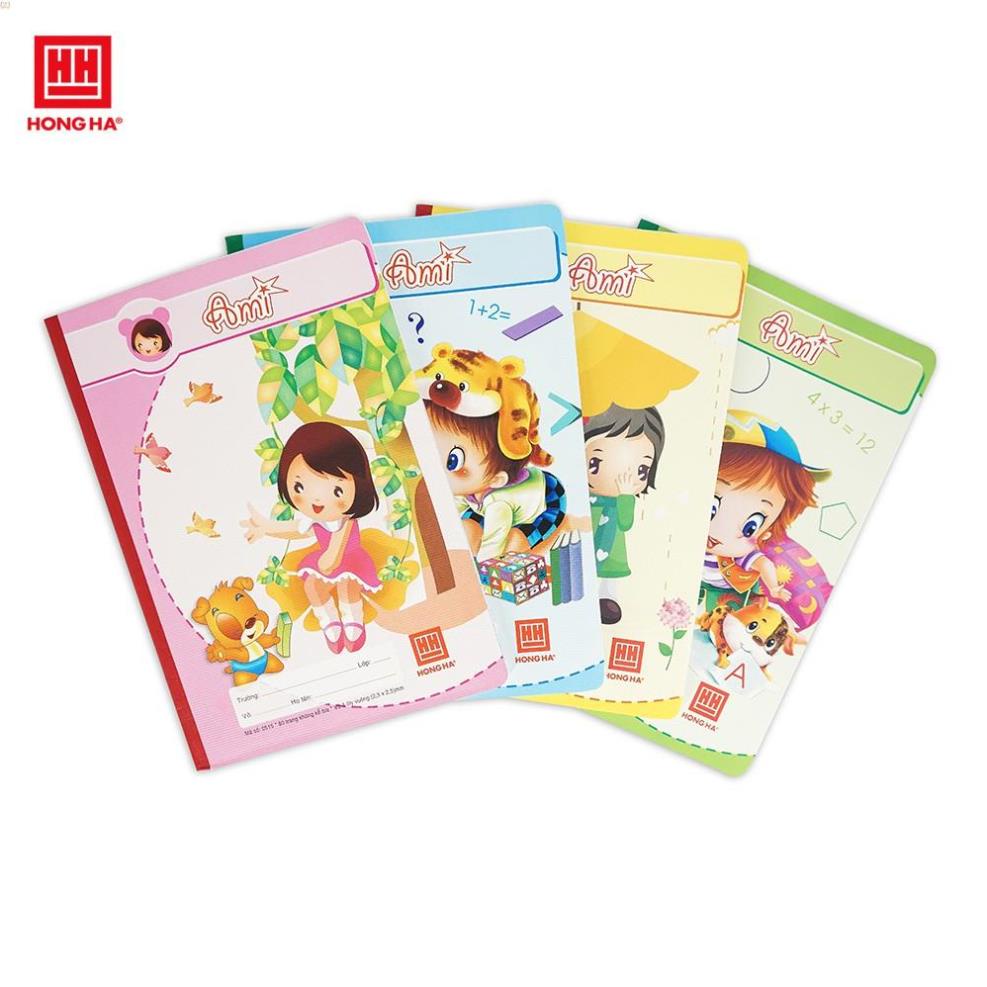 Vở 4 Ô ly 80 trang Hồng Hà School Ami 0515 .