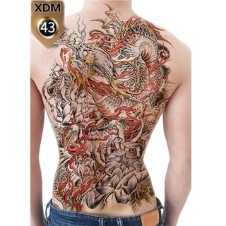[Loại Ngắn Ngày] Hình Xăm Dán Kín Lưng Rồng (35x48cm)