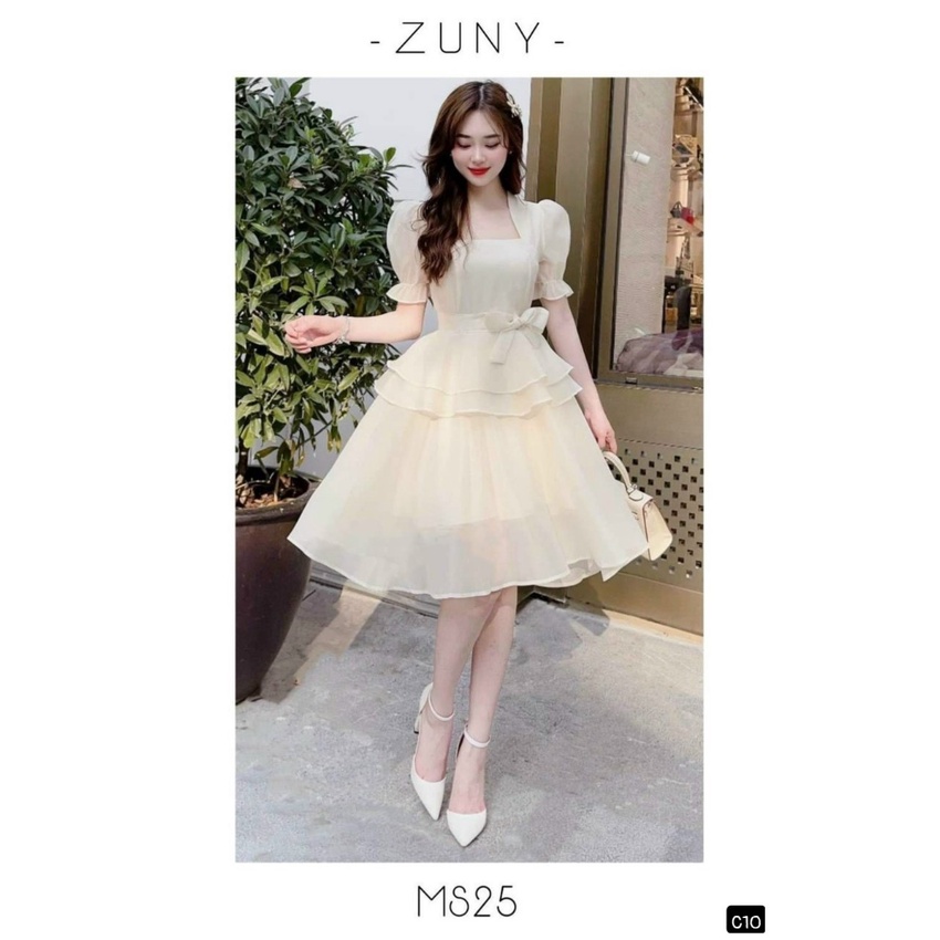 [SALE 50% FREE SHIP] ĐẦM CÔNG CHÚA ĐI DỰ TIỆC CƯỚI PHONG CÁCH DỄ THƯƠNG VỚI TÀ VÁY XÒE RỘNG XẾP TẦNG PHỐI TAY PHỒNG