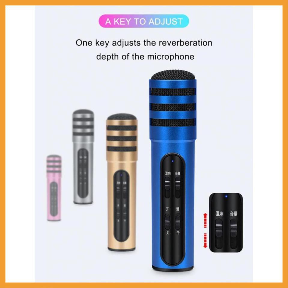 Micro Livestream C7  Loại 1, đủ phụ kiện Thu Âm Hát Karaoke Livestream 3 in 1 - Chính hãng - Bh 3 tháng FREESHIP