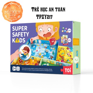 Bộ Board game dạy kỹ năng cho trẻ An Toàn Là Trên Hết - Super Safety Kids Chính hãng TOI dành cho bé từ 3 tuổi