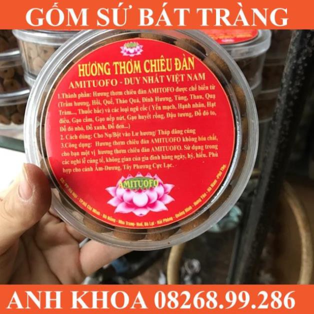 Trầm hương đốt 20p dòng mùi yến mạch - Gốm sứ Bát Tràng Anh Khoa