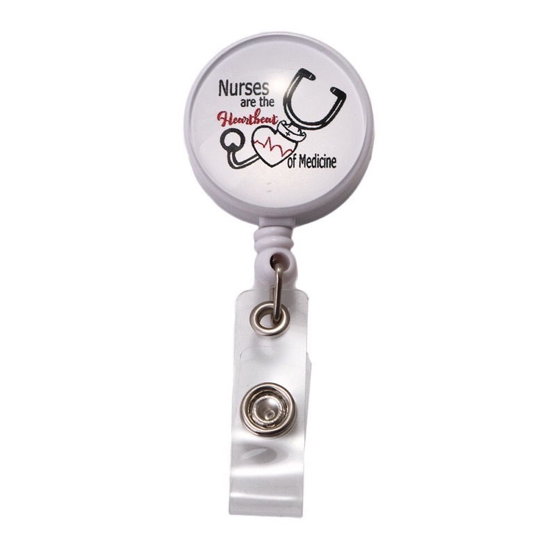 Móc, Kẹp Đeo Thẻ Bảng Tên YoYo Dây Rút Co Giãn loại Cao Cấp kèm Túi Đựng - Mẫu mã đa dạng