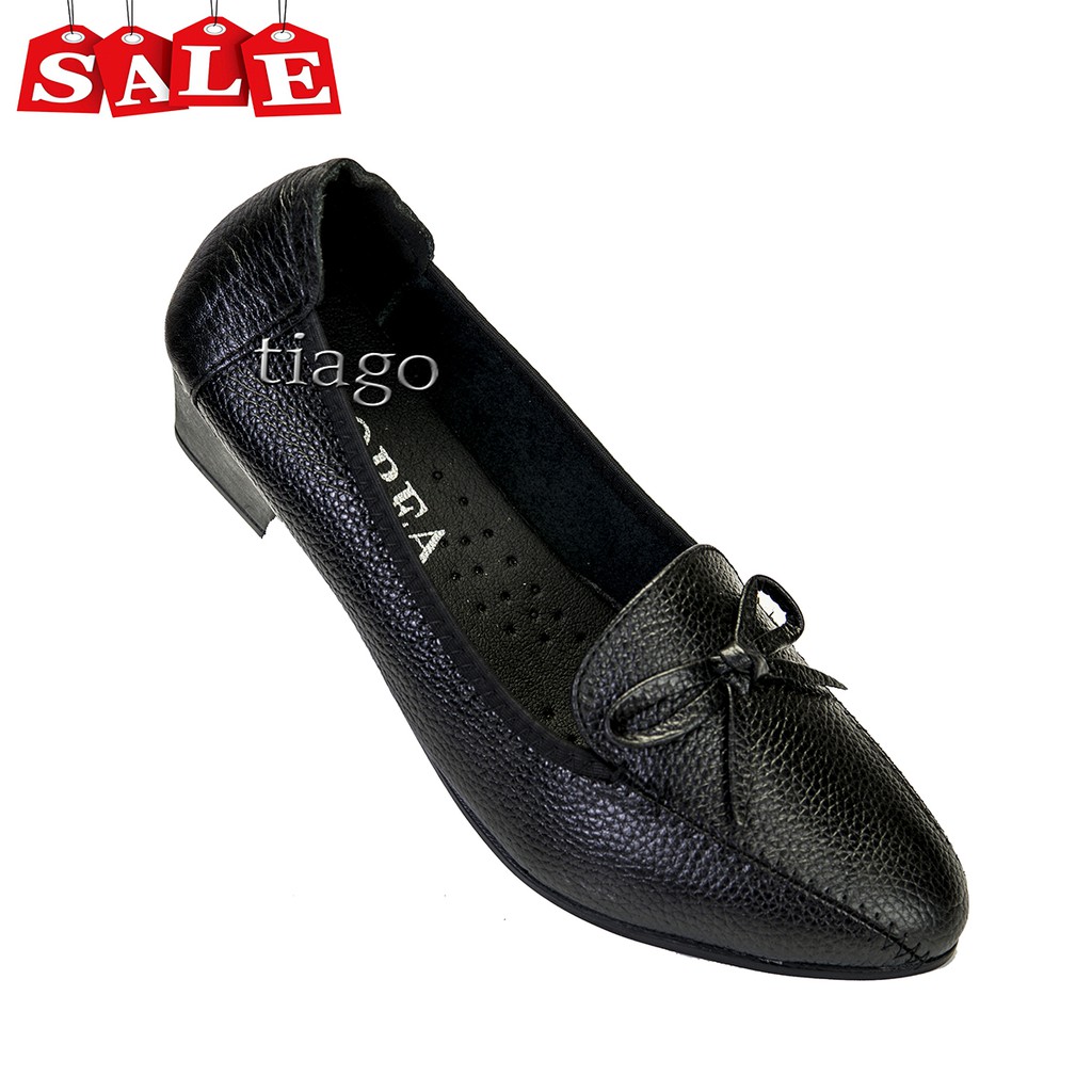giày cao gót nữ da bò 6cm siêu mềm êm chân