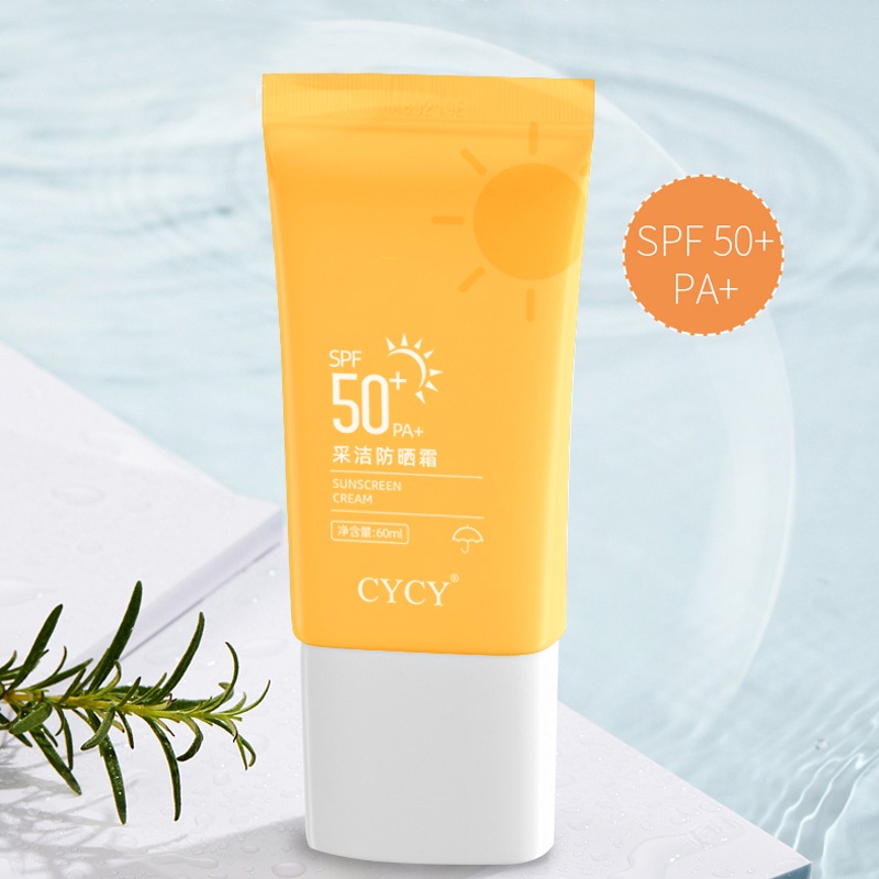 CYCY SPF50 + kem chống nắng mạnh mẽ, làm mới và dưỡng ẩm, chống tia cực tím （60G）(CYCY-FS-1)