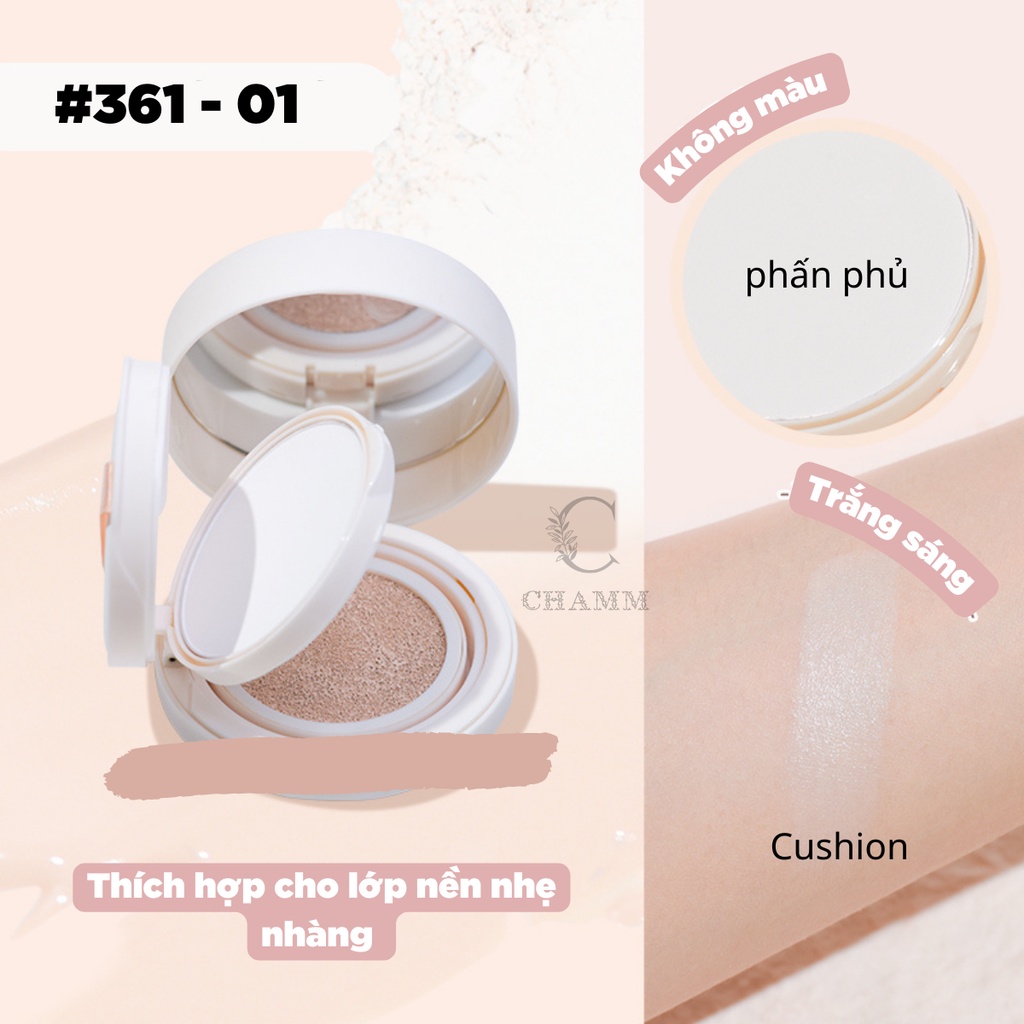 Cushion phấn phủ Gogo Tales Light And Nude kiềm dầu chống thấm nước GT 361 nội địa Trung