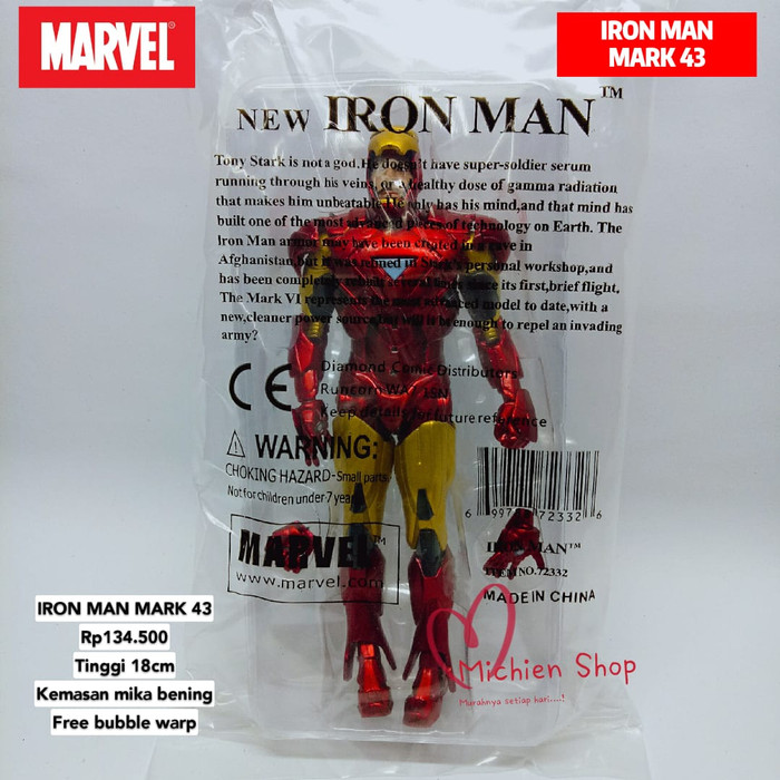 Mô Hình Nhân Vật Iron Man Mark 43 Trong Marvel Michin226