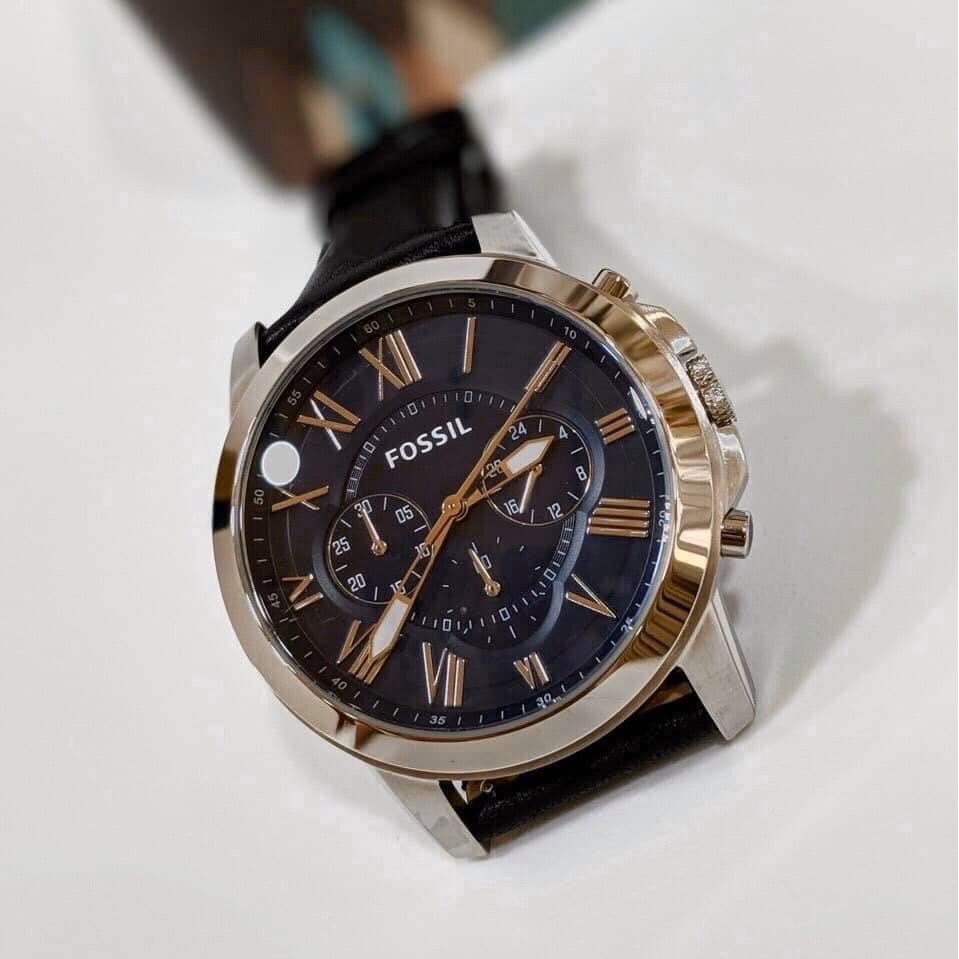 Đồng Hồ Fossil Nam FS4990 Dây Da 44mm Authentic
