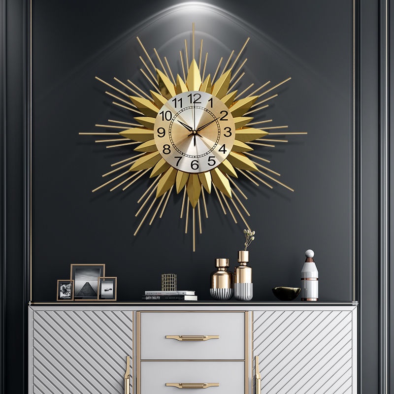 Đồng hồ treo tường phòng khách độc đáo SENCOM, đồng hồ trang trí decor phong cách Bắc Âu - A2346