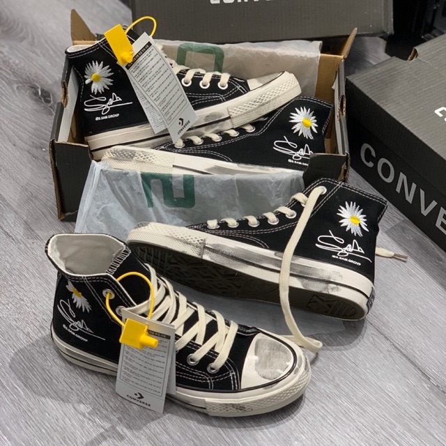 Giầy conves hoa cúc bẩn 1:1 ( full box + free ship )