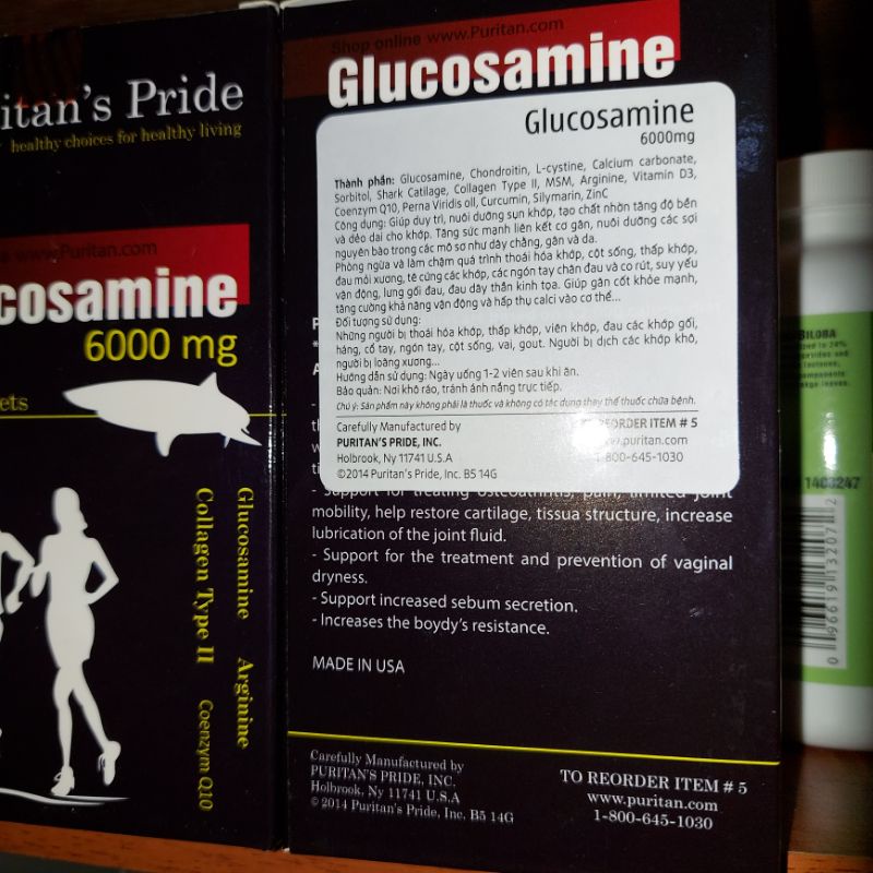 Viên uống hỗ trợ xương khớp Glucosamine Extract 6000mg Mỹ 100 viên