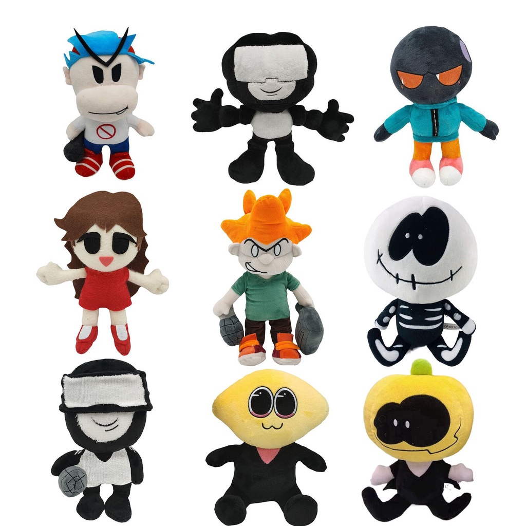 Friday Nighttime Funny Plush Fnf Girl Captain Peak Whitty Plush Toys