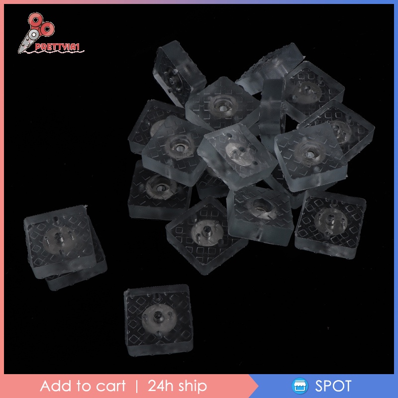 Set 20 Miếng Silicone Lót Chân Bàn Ghế Gỗ Chống Trượt Prettyia1