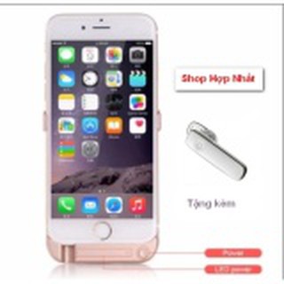 Ốp lưng kiêm pin sạc dự phòng iPhone 6 ,6s tặng Tai nghe Bluetooth Music - LKL.1028