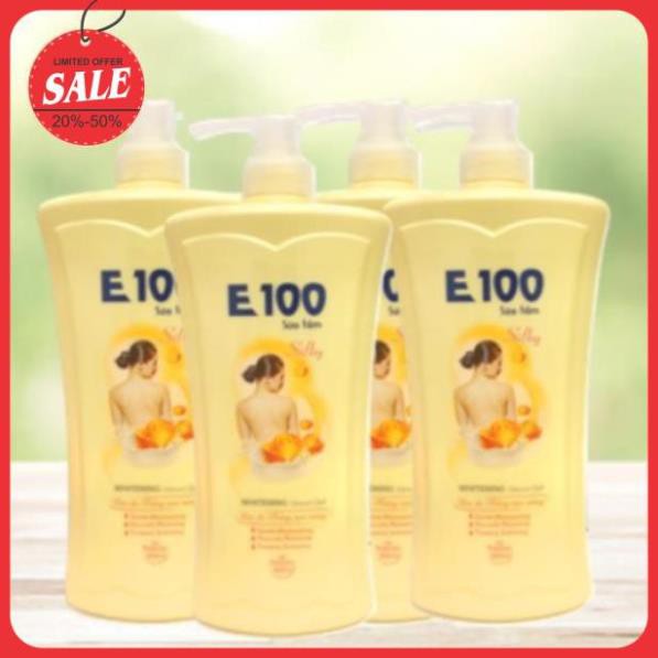 SỮA TẮM E100 SILKY vàng 1,2ML và 800ML