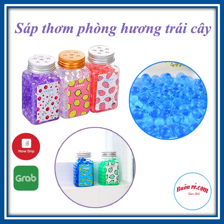 Lọ sáp thơm phòng dạng viên tinh thể hương trái cây nhiều màu sắc -Buôn rẻ 01009