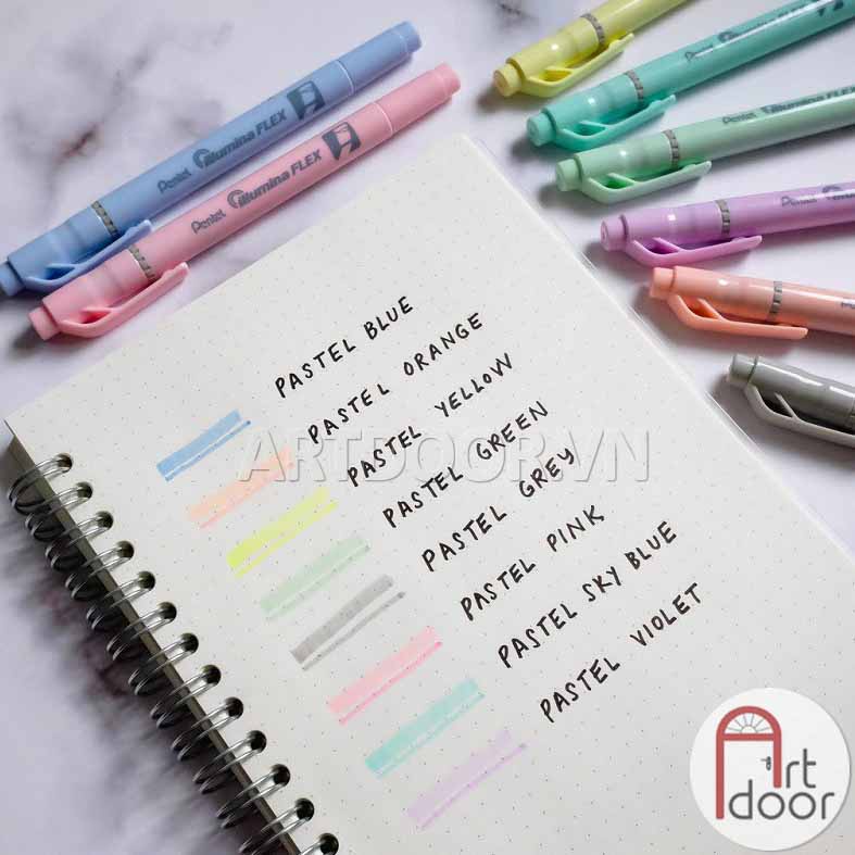 [ARTDOOR] Bút màu dạ quang PENTEL Pastel (cây lẻ)