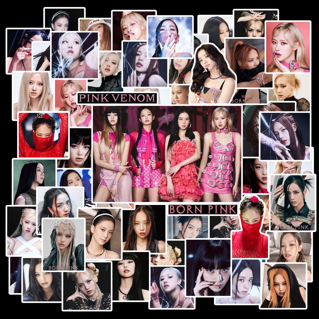 Bộ 100 Sticker BLACKPINK Xinh Xắn Dùng Trong Trang Trí