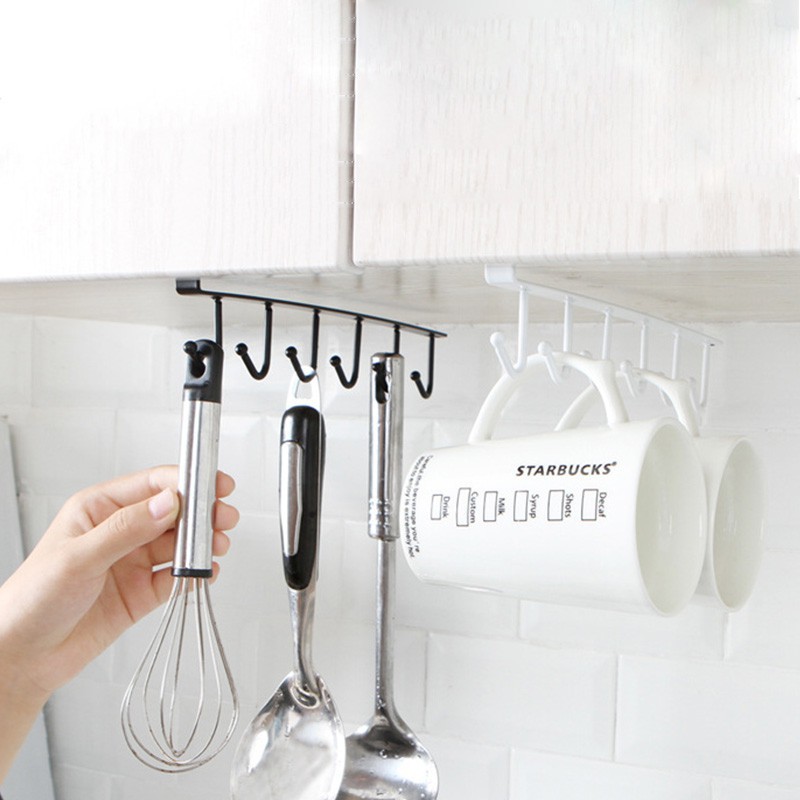 [DÙNG LÀ GHIỀN] giá móc treo đồ đa năng gắn kệ bếp siêu tiện lợi MÃ MS6