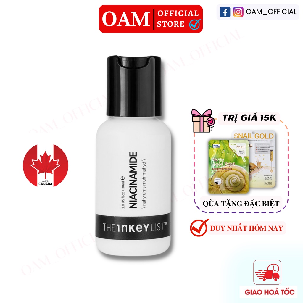 Serum Niacinamide INKEY LIST dành cho da dầu mụn - THE INKEY LIST