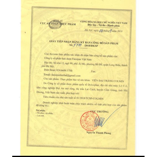 Viên Đại Tràng Colmin - Hỗ Trợ Viêm Đại Tràng & Đại Tràng Co Thắt  - Hộp 20 viên