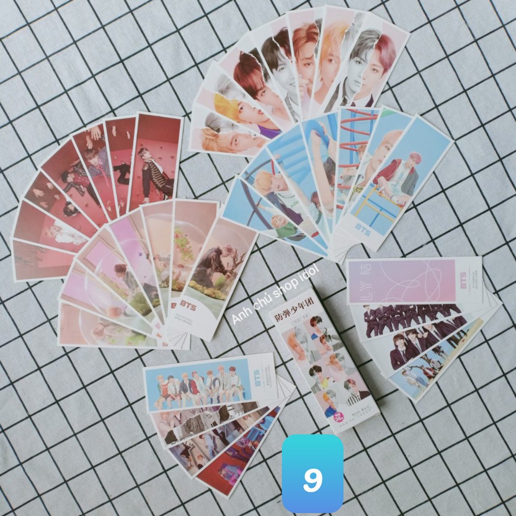 Card book mark in hình Bangtan